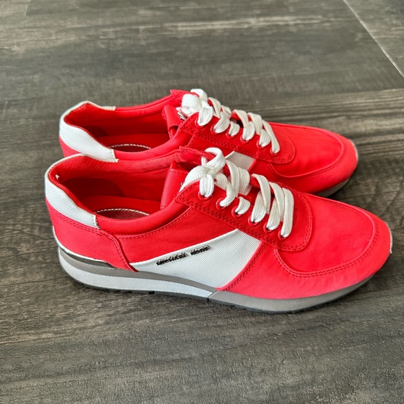 Michael kors red sneakers size 7.5 - Picture 1 of 5